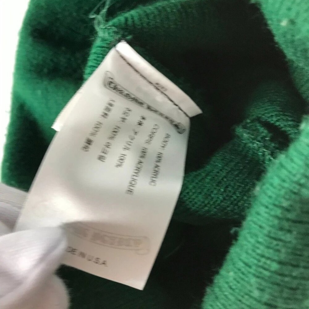 CHROME HEARTS Matty Boy beanie hat knit hat knit cap Knit hat acrylic Green - Picture 8 of 10